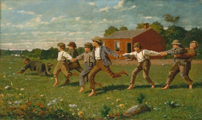 Snap the Whip, 1872. af Winslow Homer