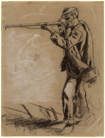 Soldat tager sigte [recto] af Winslow Homer