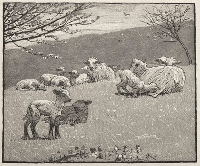 Forårslam, 1880. af Winslow Homer