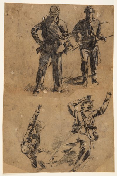 Studier af soldater af Winslow Homer