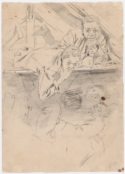 Studie til "Army Boots" [verso] af Winslow Homer