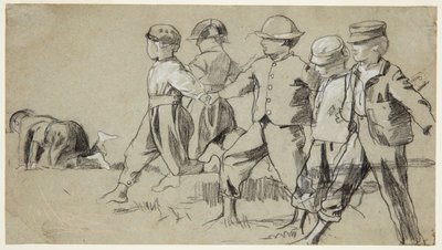 Undersøgelse til "Snap the Whip" af Winslow Homer