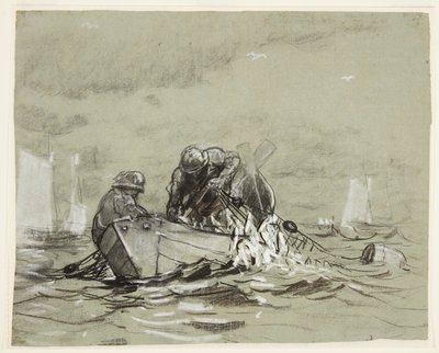 Studie til "Sildenettet" af Winslow Homer