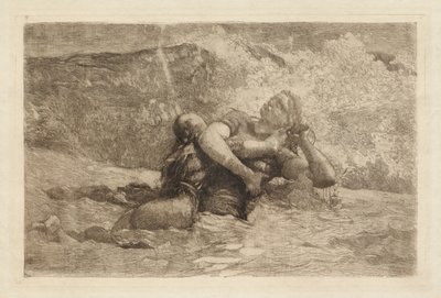 Studie til Understrøm af Winslow Homer