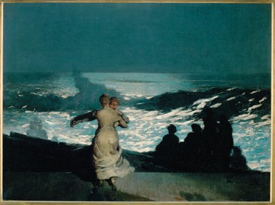 Sommeraften (maleri på lærred) af Winslow Homer