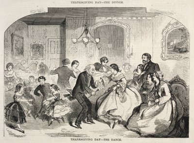 Thanksgiving Day - Dansen, 1858. af Winslow Homer