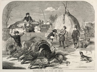 Thanksgiving Day - Ways and Means, 1858. af Winslow Homer