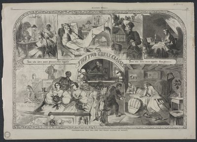Thanksgiving Day, 1860 - Samfundets to store klasser, 1860. af Winslow Homer