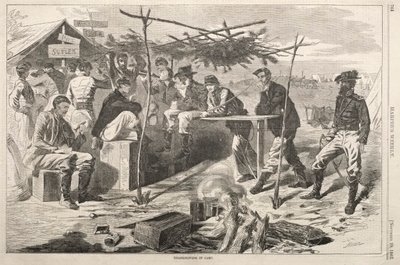 Thanksgiving i lejren, 1862. af Winslow Homer