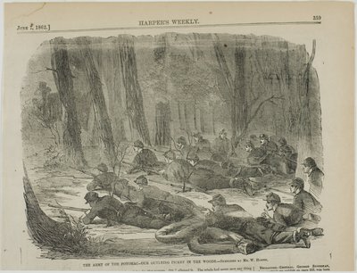 Potomac-hæren - vores yderste vagtpost i skoven af Winslow Homer