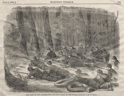 Potomac-hæren - Vores fremskudte vagtpost i skoven af Winslow Homer