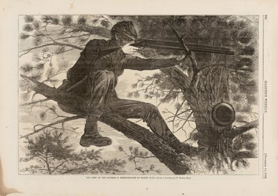 The Army of the Potomac, A Sharp-Shooter on Picket Duty, offentliggjort i Harper