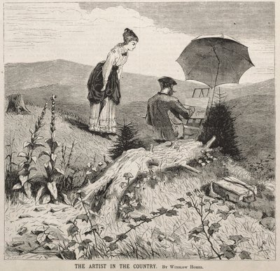 Kunstneren på landet, 1869. af Winslow Homer