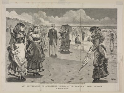 Stranden ved Long Branch af Winslow Homer