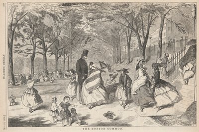 Boston Common, fra Harper af Winslow Homer
