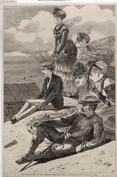 Det fedeste sted i New England - toppen af Mount Washington af Winslow Homer