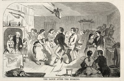 Dansen efter afskalningen, 1858. af Winslow Homer