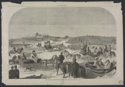 The Drive in Central Park, New York, september, 1860, 1860. af Winslow Homer