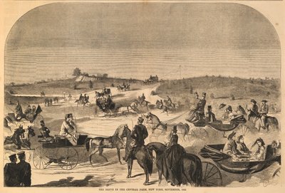 The Drive in the Central Park, New York, september 1860, fra Harper