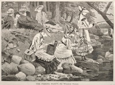 Fiskepartiet, 1869. af Winslow Homer