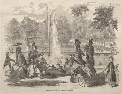 Springvandet ved Boston Common af Winslow Homer