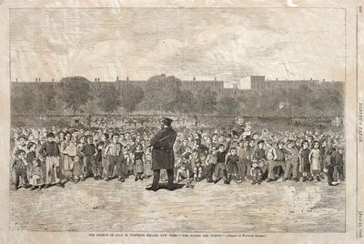 Den 4. juli på Tompkins Square i New York - "The Sogers Are Coming" af Winslow Homer