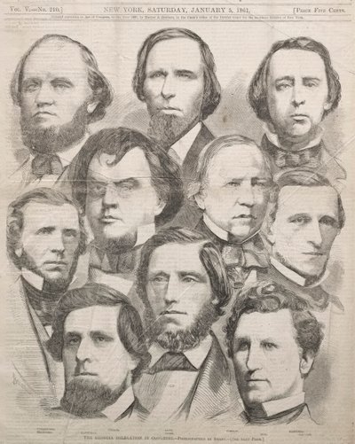 Georgias delegation i kongressen, 1861. af Winslow Homer