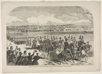 The Grand Review i Camp Massachusetts, nær Concord, 9. september 1859, 1859. af Winslow Homer