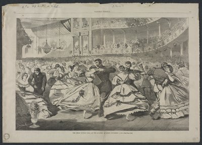 Det store russiske bal på musikakademiet, 5. november 1863 af Winslow Homer