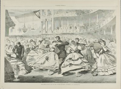 Det store russiske bal på musikakademiet, 5. november 1863 af Winslow Homer