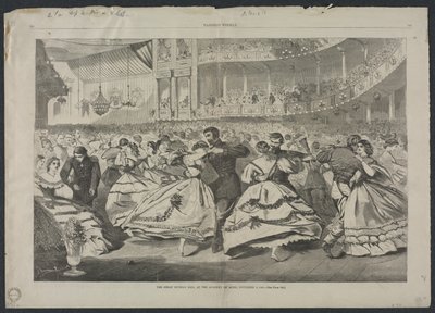 Det store russiske bal på Musikakademiet, 5. november 1863, 1863. af Winslow Homer