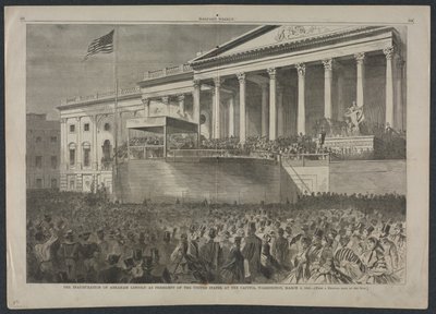 Indsættelsen af Abraham Lincoln som USA