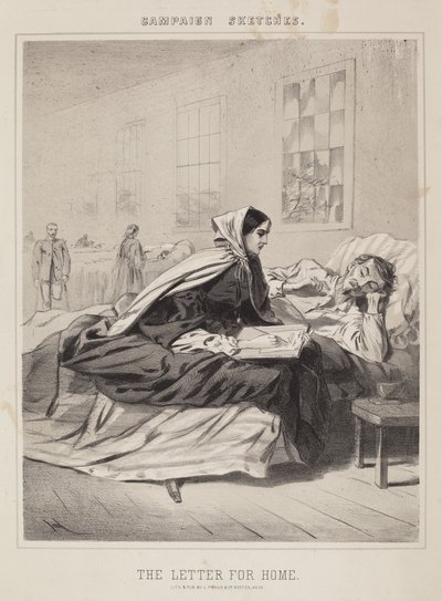 The Letter for Home (Kampagneskitser) af Winslow Homer