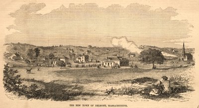 Den nye by Belmont, Massachusetts, 1859. af Winslow Homer