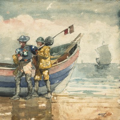The Return, Tynemouth af Winslow Homer