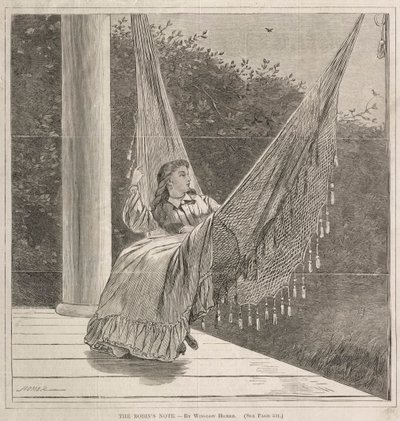 The Robins Note, 1870. af Winslow Homer