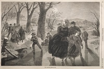 Skøjtesæsonen - 1862 af Winslow Homer
