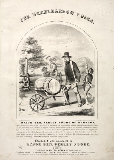 Trillebørpolkaen - Nodecover. af Winslow Homer
