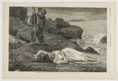 Vraget af "Atlantic" - kastet op af havet af Winslow Homer