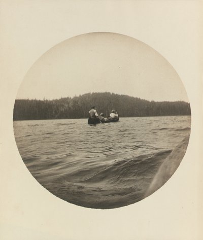Tre kanosejlere, Lake St. John, Quebec-provinsen, ca. 1895, ca. 1904 (gelatine-sølvtryk) af Winslow Homer