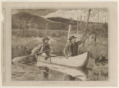 Fangst med fælder i Adirondack-bjergene af Winslow Homer