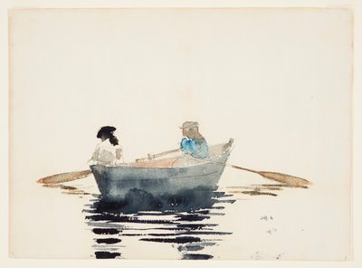 To piger i en robåd af Winslow Homer