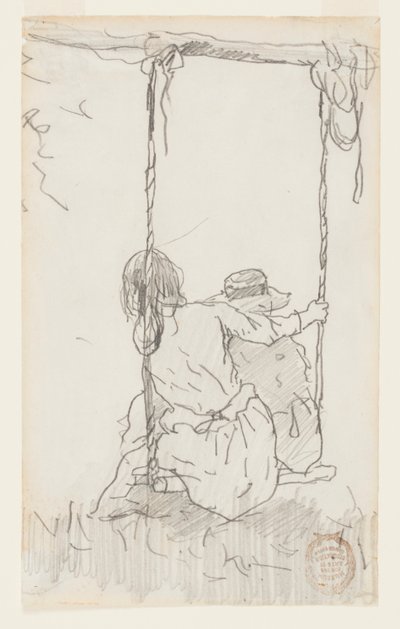 To piger på en gynge af Winslow Homer