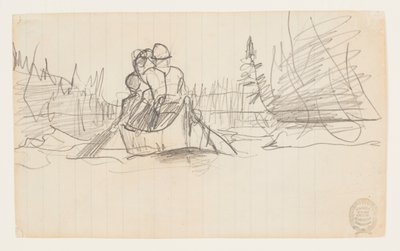 To mænd i en kano af Winslow Homer