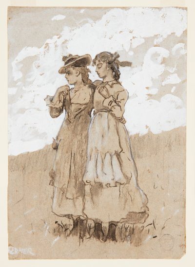 To unge piger af Winslow Homer