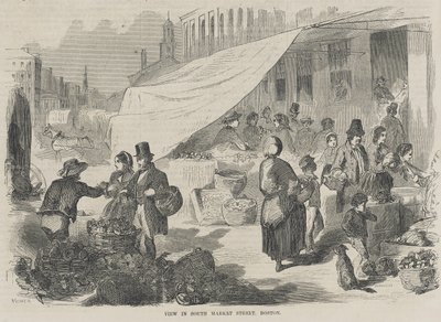 Udsigt i South Market Street, Boston af Winslow Homer