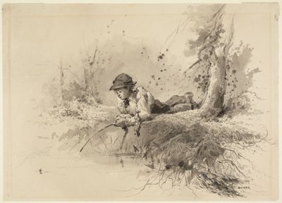 Venter på bid af Winslow Homer
