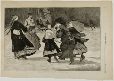 "Winter"—A Skating Scene af Winslow Homer