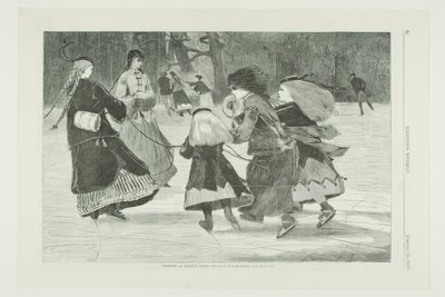 "Winter"—A Skating Scene af Winslow Homer