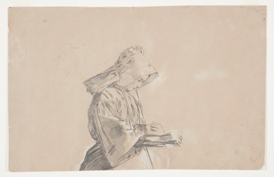 Kvinde i en solhætte af Winslow Homer